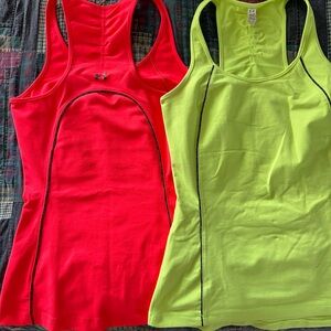Under Armour Tank Tops - Red/Pink & Yellow